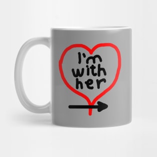 I'm With Her (right arrow) Mug